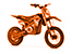 Moto électrique pour enfants Kerox e-storm 1300w, orange
