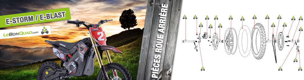 Roue arrière - Quad enfant